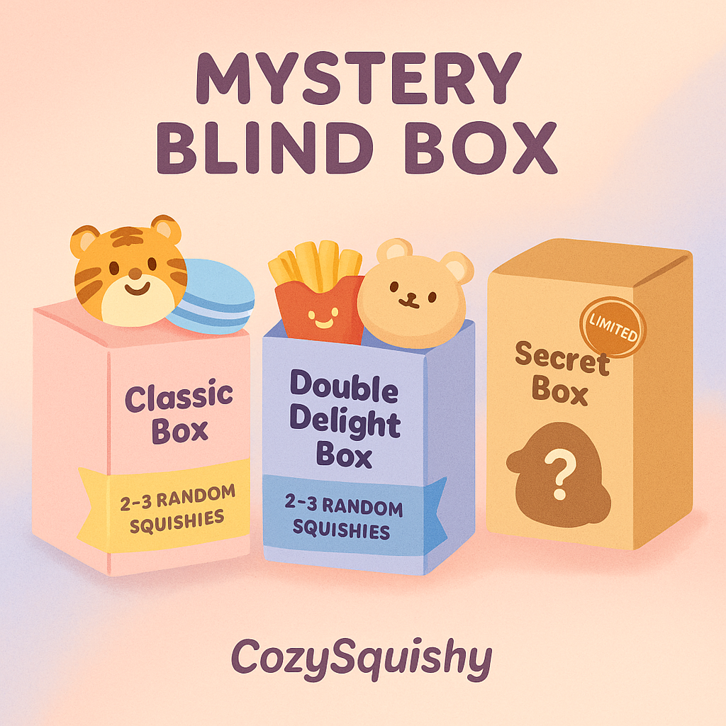 CozySquishy Mystery Blind Box Squishy – 3 Random Surprise!
